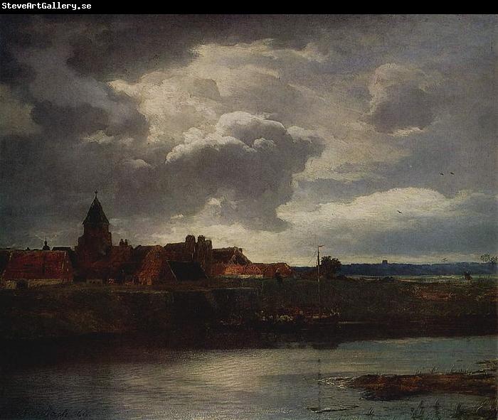 Andreas Achenbach Landschaft mit Flub